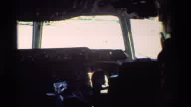 Beale Afb California USA (1981): Exterior Shot Of Flying Military Airplane And