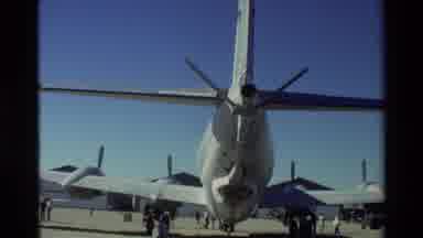 Beale Afb California USA (1981): Us Air Force Airplane In Air Field