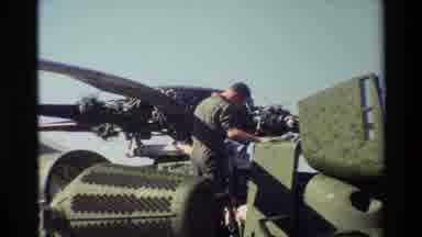 Beale Afb California USA (1981): Crowd Of Army Personnel And Showing Helicopter