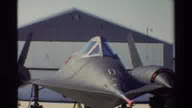 Beale Afb California USA (1981): Dark Gray Aircraft On Display On A Bright Summer