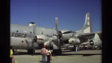 Beale Afb California USA (1981): People Boarding And Unboarding Planes At The