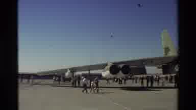 Beale Afb California USA (1981): Large Group Of People Looking At Different Parts
