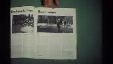 British Columbia USA (1981): Person Reviewing Camping Trips
