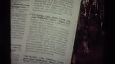 British Columbia USA (1981): Close Up A Small Article In A Newspaper Or Magazine