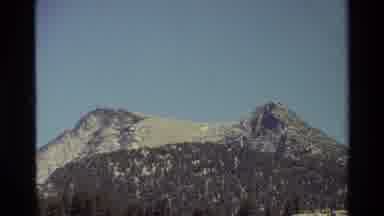 British Columbia USA (1981): Rocky Mountains And A Tall Damaged Tree Within The