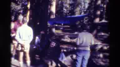 British Columbia USA (1981): People In Nature Camping And Eating Out Of Metal