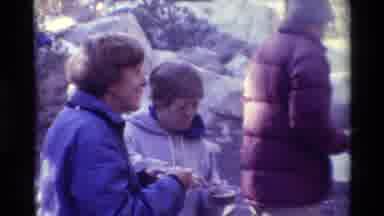 British Columbia USA (1981): Mountain Climbers Enjoying Their Daily Meal
