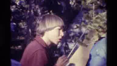 British Columbia USA (1981): People Talk In The Nature And One Of Them Eat