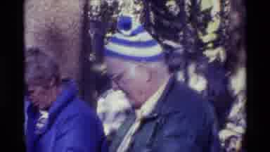 British Columbia USA (1981): Elderly Man Gives Money To Homeless Young Boy