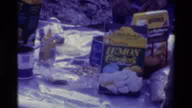 British Columbia USA (1981): People Eating Outside While Camping In The 1980'S
