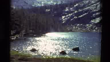 British Columbia USA (1981): Clear Lake Water Ripples Rapidly And Sparkles In The