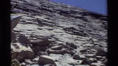 British Columbia USA (1981): Super Tall Rocky Mountain Like Wall Outside In The