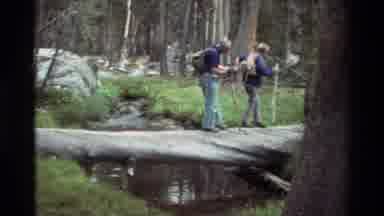 British Columbia USA (1981): People Hiking Through Wilderness Enjoying The