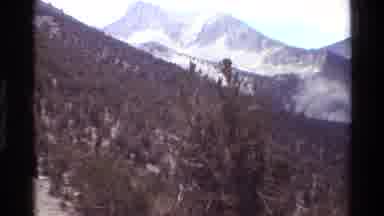 British Columbia USA (1981): High Elevation Mountain Range Nature Video With Trees