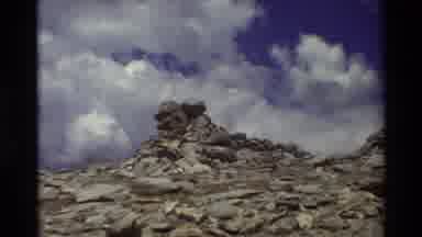 British Columbia USA (1981): The Man Sitting On Top Of The Hill And Him Enjoying