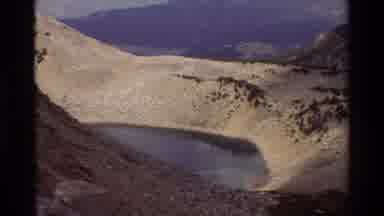 British Columbia USA (1981): Snow Covered Canyon And Lake On A Clear Winter Day