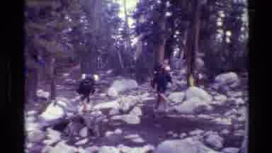 British Columbia USA (1981): 3 Guys Enjoying Their Trip On Mountains