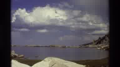 British Columbia USA (1981): Rocky Sparsely Vegetated Shore Near Some Body Of