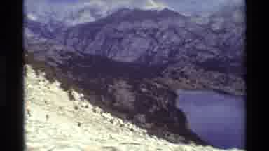 British Columbia USA (1981): A Lake And Mountains From Atop A Mountain