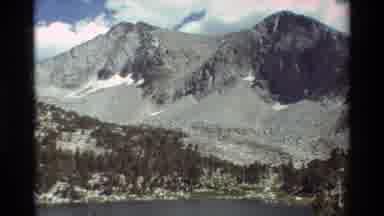 British Columbia USA (1981): Mountains Trees Dull Water Nature Snow