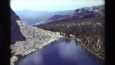 British Columbia USA (1981): Person Relaxing At Mountainside