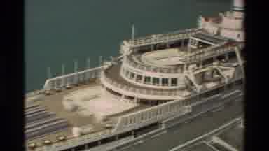 Hawaii USA (1981): Panning Over Docked Cruise Ships With A The Large City And