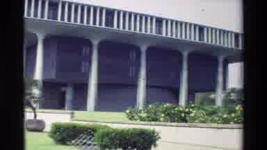 Hawaii USA (1981): Moving Slowly At A Garden And Building