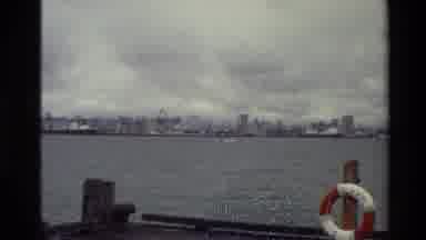 New Zealand (1981): A River And A City Skyline From A Dock