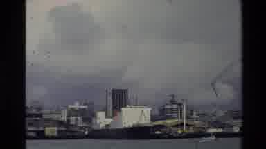 New Zealand (1981): Ships At Busy Seaport On A Clear Sunny Day