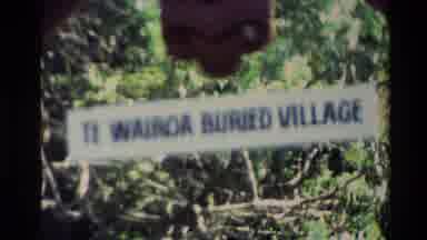 New Zealand (1981): Buried Village Sign Map And Scenery Picture