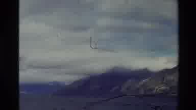New Zealand (1981): Water Sky Clouds Trees And Mountain Blue Green Nature Outdoors