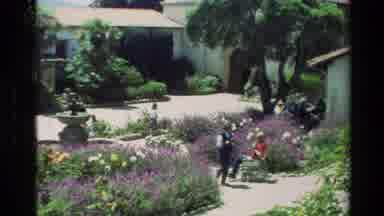 Carmel California USA (1982): Some People Walking Through Around The Beautiful