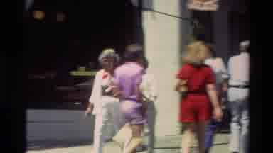 Carmel California USA (1982): A Crowd Of People With Men Women And Children