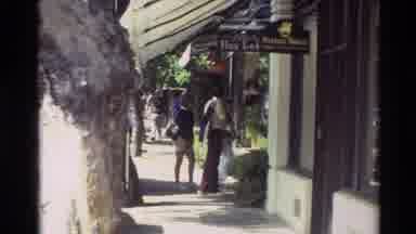 Carmel California USA (1982): Family Is Walking Through The Shades Of Trees Near