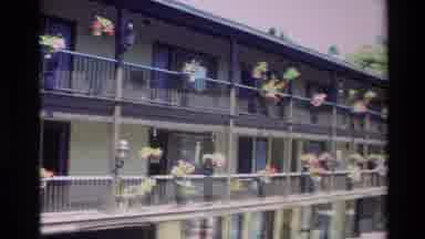 Carmel California USA (1982): Block Of Apartments Nicely Decorated With Flowers On