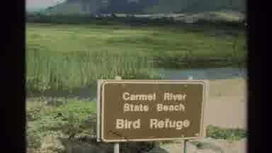 Carmel California USA (1982): Older Couple Bird Watching At The Carmel River State