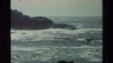 Carmel California USA (1982): The Sea Was Waving Through The Rocks
