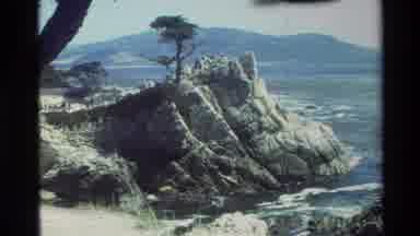 Carmel California USA (1982): Seaside Along With Mountain Is Viewed