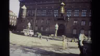 Denmark (1982): Two Little Kids Running Far Away From A Old Building