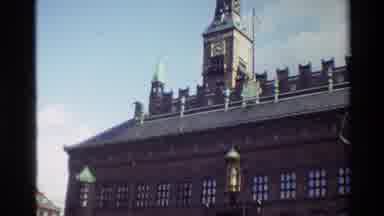 Denmark (1982): Town Clock Station Bus Train Subway People Time Work Trip