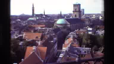 Denmark (1982): Skyline Of City With Red Roofs Church Spires And A Blue Domed