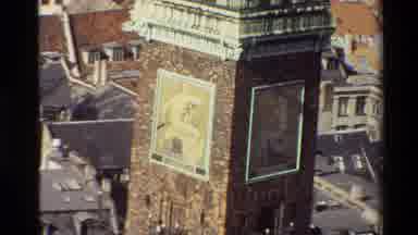 Denmark (1982): Old Tall Brick Tower With Mosaic Of Person On The Side