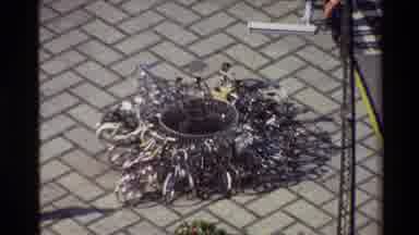 Denmark (1982): A Portrait And An Area For Parking Bicycle In A Square On A Sunny