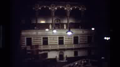 Denmark (1982): A Fountain Is Zoomed In On Through A Doorway - The Scene Changes