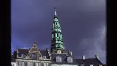 Denmark (1982): A Nice Church Tower In A Town That Looks That Belongs To Denmark