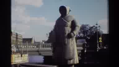 Denmark (1982): Monument Downtown City In The Middle Of A Court In Grey Color