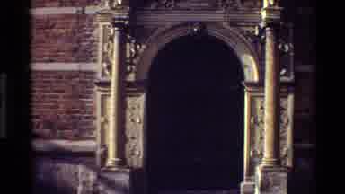 Denmark (1982): Decorative Stone Doorway To A Building With Columns And Coat Of