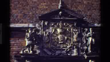 Denmark (1982): Faraway View Of A Statue In A Square And Golden-Embroidered Gate