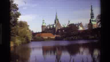 Denmark (1982): A Tall Beautiful Legendary Building Overlooking A Small Body Of