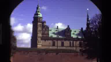 Denmark (1982): Footage Of A Church Taken From Beneath An Archway Then Cuts To A